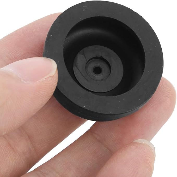 6Pcs Black Aquarium Diaphragm Air Pump Accessories EPDM Rubber Oxygen Pump Replacement Parts for Aquariums Fishing Oxygen Pump Aquarium Diaphragm Silicone Cup Parts Reolacements Fish and Aquatic Pets