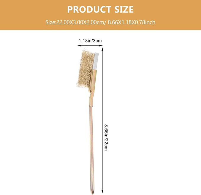 1Set Professional Bird Cage Cleaner Brush with Long Handle Durable Wire Brush for Cleaning of Bird Cages for and All Cage