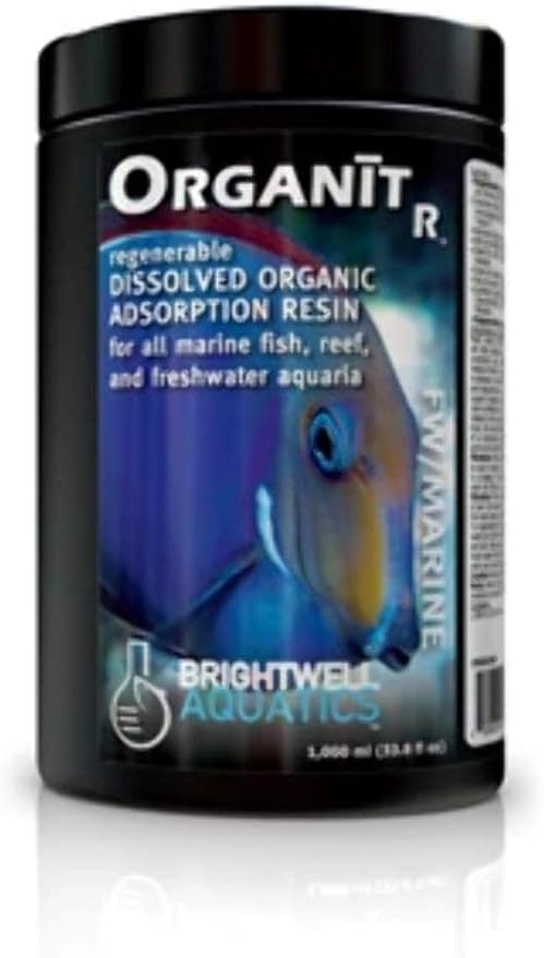 Brightwell Aquatics ABAORGR250 Organit-R Resin Filter Media for Aquarium, 8.5-Ounce