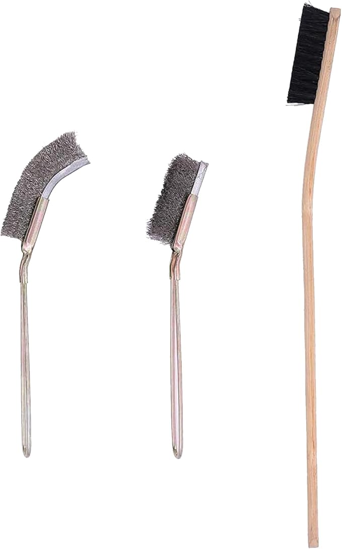 Birdcages Brush Set of 3 Effective StainlessSteel Brushes Kits for Squirrels Bird Cage Accessories