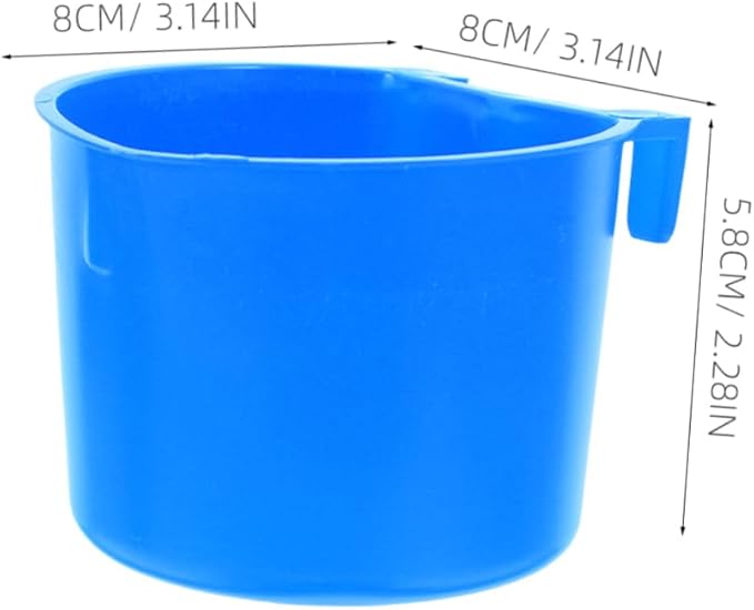 TOYANDONA 4pcs Thickened Bird Cage Feeding Bowl Versatile Hanging Dog Feeder Bowl Easy Install for Small Pets