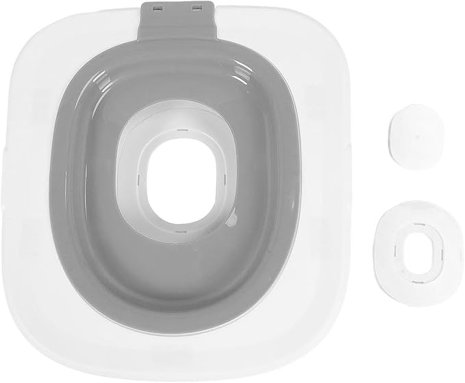 Cat Toilet Training Kit, Reusable Puppy Cat Litter Mat Kitty Urinal Seat Toilet Trainer, Removable Cat Toilet Training System, Cat Toilet Trainer for Pet Cleaning (Grey)