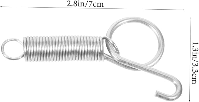 HANABASS 10pcs Cage Door Spring Hook Easy Install Pet Cage Hook for Securely Fixing Chicken Pigeon and Animal Enclosures