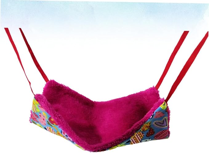 HANABASS Pet Warm Hammock Hanging Bed Small Animal Winter Nest Soft Heart-Shaped Hammock for Hamsters and Birds Cage Accessories