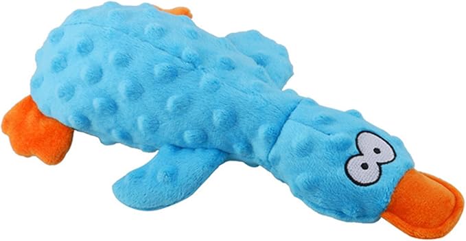 Calming Duck for Dogs, Interactive Squeaky Dog Chew Toy with Built-in Squeaker, Stuffed Duck Dog Squeaky Toy to Keep Them Busy for Small, Medium & Large Dogs Cats