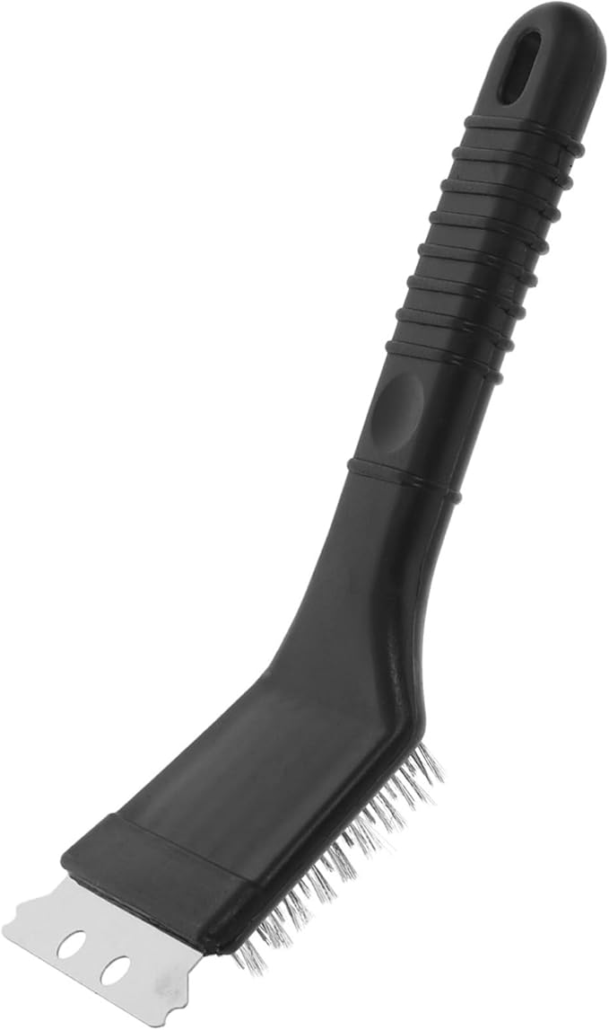 Handle Stainless Steel Bird Cage Cleaner Brush for Droppings Removal Multi-Function Tool for Parrot Cages and