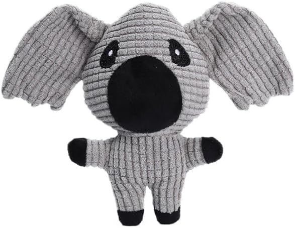 Plush Squeaky Pet Toy - Cute Animal Design Dog & Cat Toy - Soft & Durable Chew Toy for Interactive Play & Self-Entertainment (Koala)