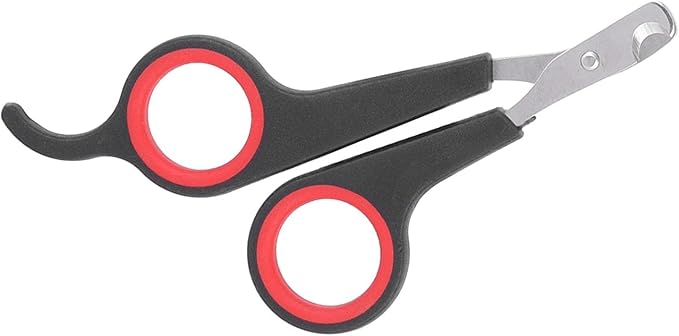 Zerodis Bird Nail Clipper, Stainless Steel Pet Grooming Tool for Small Animals with Non Slip Handle, 11.7cm Bird Cage Accessory