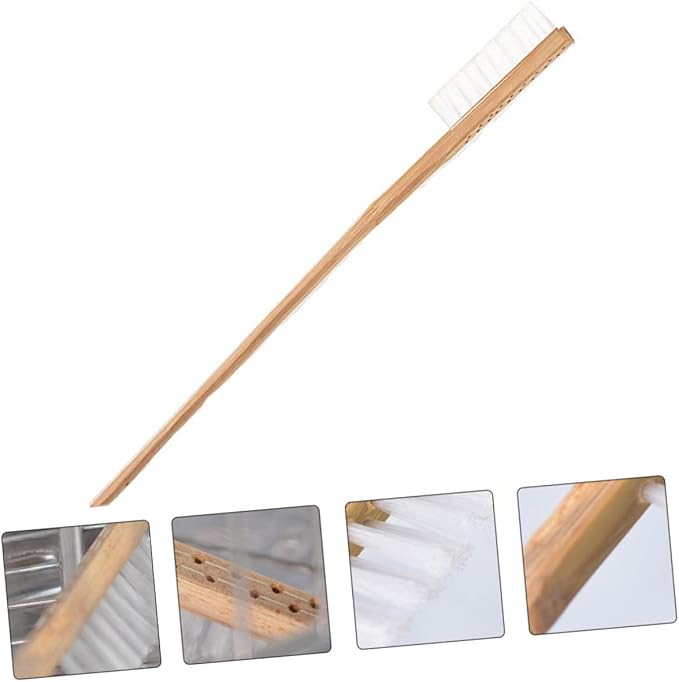 HANABASS 1pc Handle Bird Cage Cleaning Brush Bristle Design for Easy Cleaning of Pet Bird Cages for Daily Use and Messy Cleanups