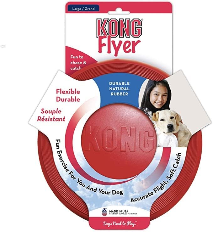 Red Flyer Fetch & Catch Dog Toy, Rubber