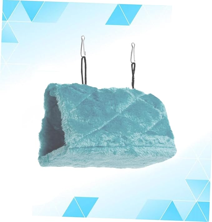 Toddmomy Plush Parrot Hammock Bed Warm Adorable Hanging Hut for Birds for Cage Home Use Encourages Exercise and
