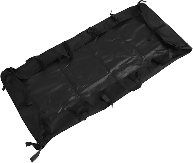 Oxford Cloth Hamster Cage Bottom Cover, Breathable Leakproof Chassis Liner for Guinea Pig with Removable Support for Furniture, Floors, and Beds (Black)