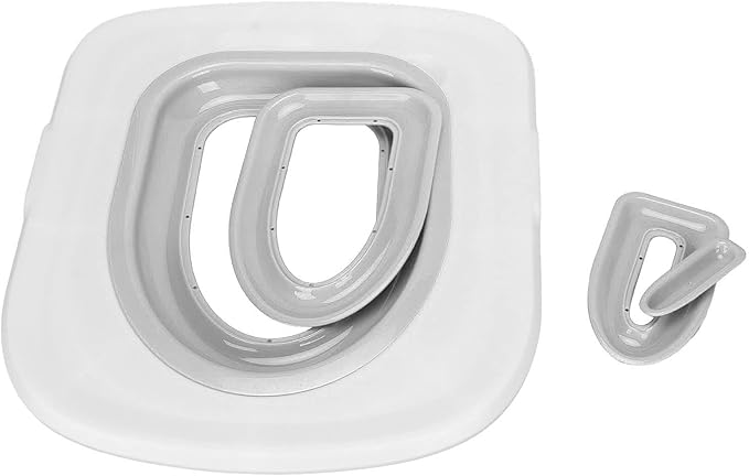 Cat Toilet Training Kit, Reusable Pet Cat Toilet Seat Trainer Cat Litter Mat Kit Potty Toilet Training System Urinal Seat Potty for Pet Cat Kitty Puppy to Use The Toilet (Gray)