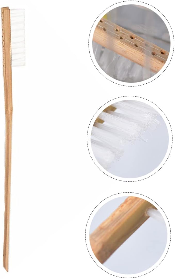 1pc Handle Bird Cage Cleaning Brush and Bristle Tool for Easy Removal of Bird Droppings for Parrot and Pet Cages