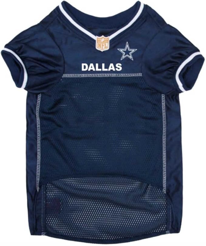Pets First NFL Dallas Cowboys Dog Jersey, Size XX-Large, Football Shirt Costume for Pet, Dog Sports T-Shirt, NFL Team Clothing for Cats, Licensed Pet Apparel Available in 7 Sizes and 32 Teams