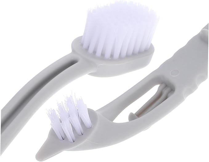 VANZACK 3pcs Bird Cage Brush with Dual Heads Long Handle Cleaning Tool for Small Animal Cages for Thorough Maintenance and Easy Use