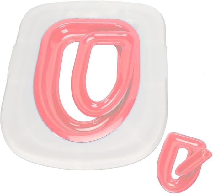 Cat Toilet Trainer, Universal Cat Toilet Training Systems, Reusable Plastic Trainer White Tray with Pink Inner Support, Pet Supply for Kitty Potty Puppy Small Trainer, Litter Boxes (Pink)