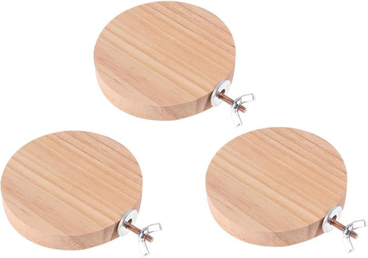 BESPORTBLE 3pcs Wooden Pedal for Hamster Cage Ferret Toy Guinea Pig Ramp Chinchilla Cage Accessory