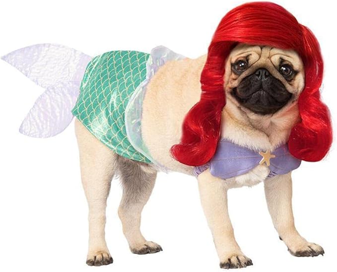 Disney Princesses: Ariel Pet Costume for For Dogs or Cats by Rubies, Medium