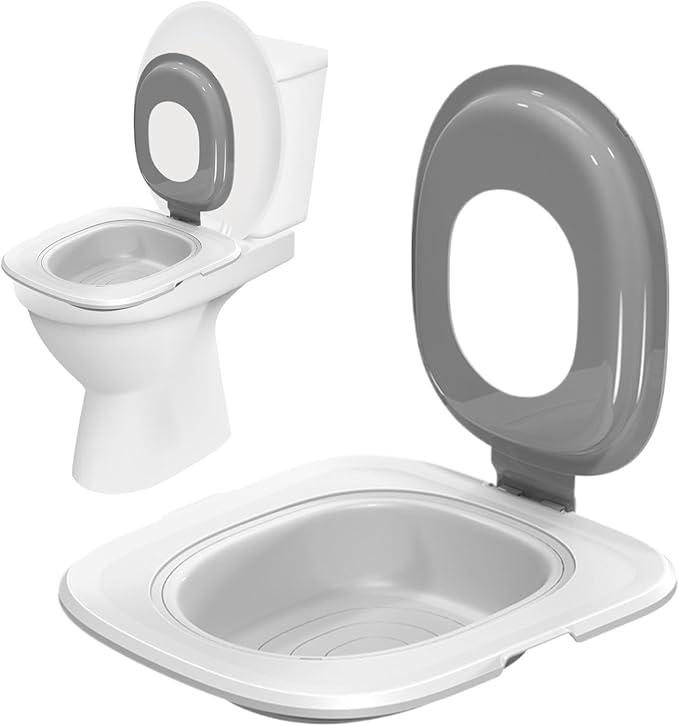 Cat Toilet Training Kit - Poratble Cat Toilet Cleaning Trainer, Eco-Friendly Toilet Litter Box Trainer | Reusable Sand Box Cat Trainer, Easy to Use Cat Toilet Trainer for Hygienic Pet Cleaning