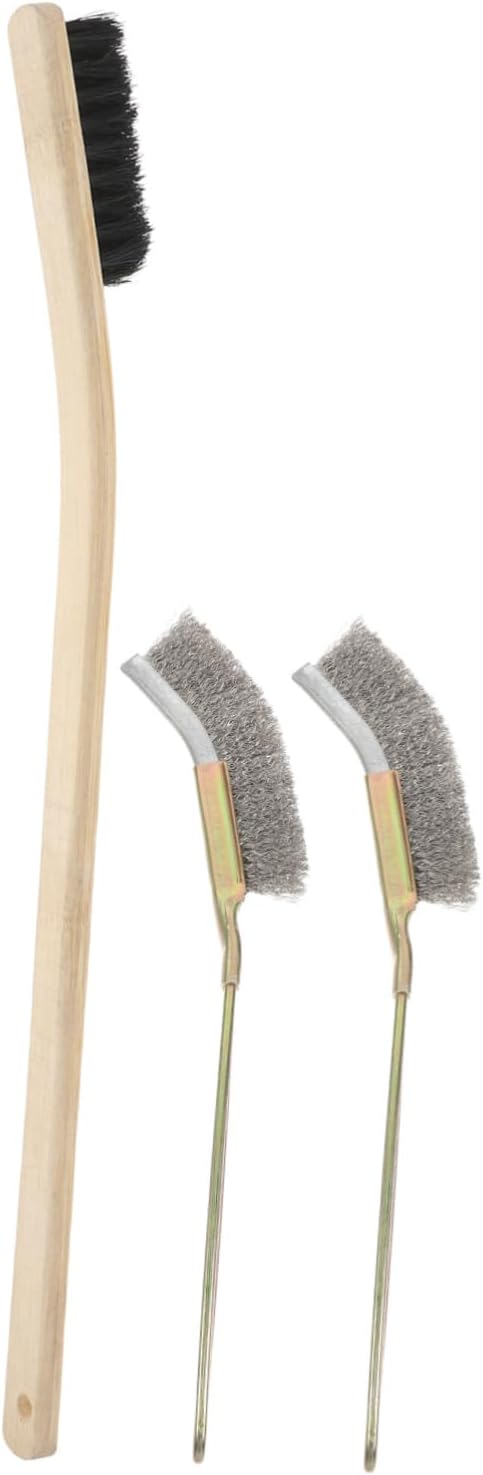 3pcs Bird Cage Cleaning Brush Wooden Handle Gentle Soft Bristles for Parrot Cage Maintenance Portable and Multi-Purpose Pet Cleaning Tool