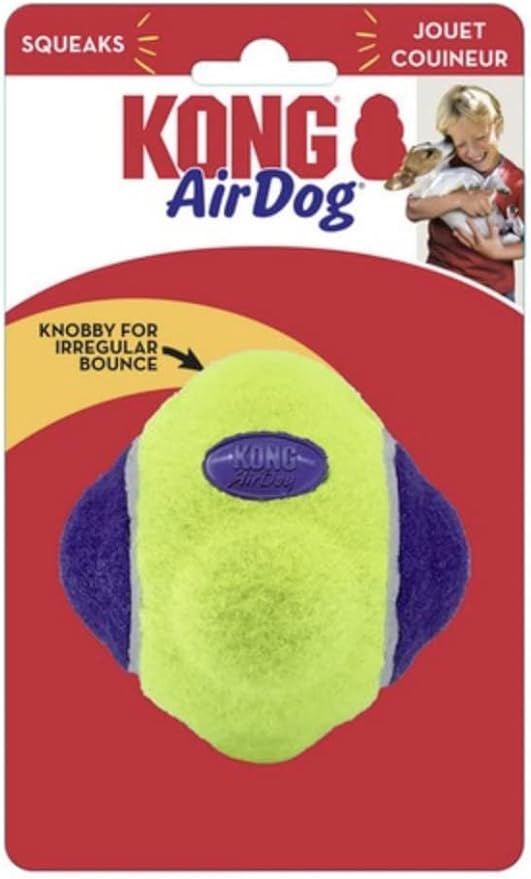 Kong Company 38750215: Airdog Squeaker Knobby Ball Dog Toy, Md/Lg
