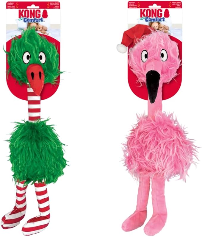 KONG Holiday Comfort Jumbo Bird Dog Toy Assorted, X-Large
