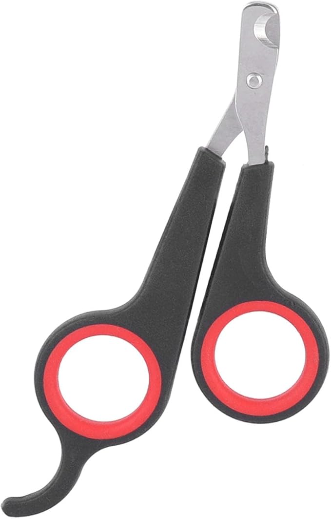 Zerodis Bird Nail Clipper, Stainless Steel Pet Grooming Tool for Small Animals with Non Slip Handle, 11.7cm Bird Cage Accessory