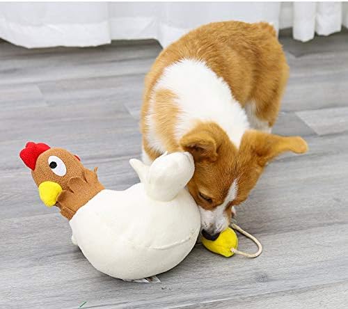 Pet Snuffle Mat for Dogs Cats Boredom, Dog Educational Sound Toys, Interactive Feed Game Toys, Encourages Natural Foraging Skills for Cats Dogs, Stress Relief, be Smarter (Hen Lay Eggs)