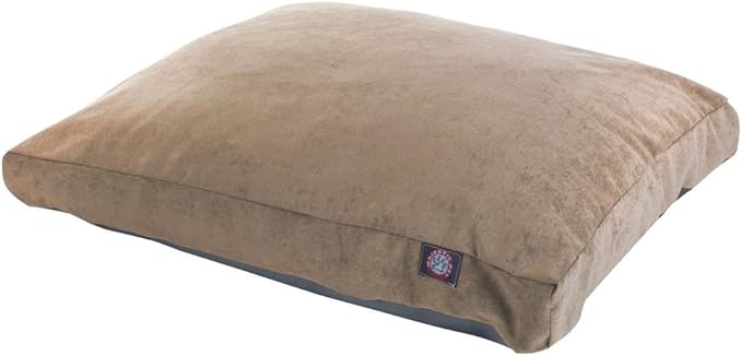 Majestic Pet Villa Rectangle Dog Bed Washable – Non Slip Comfy Pet Bed – Crate Bed with Removable Washable Cover – Kennel Bed for Sleeping, Polyester Fiber, Medium, Pearl