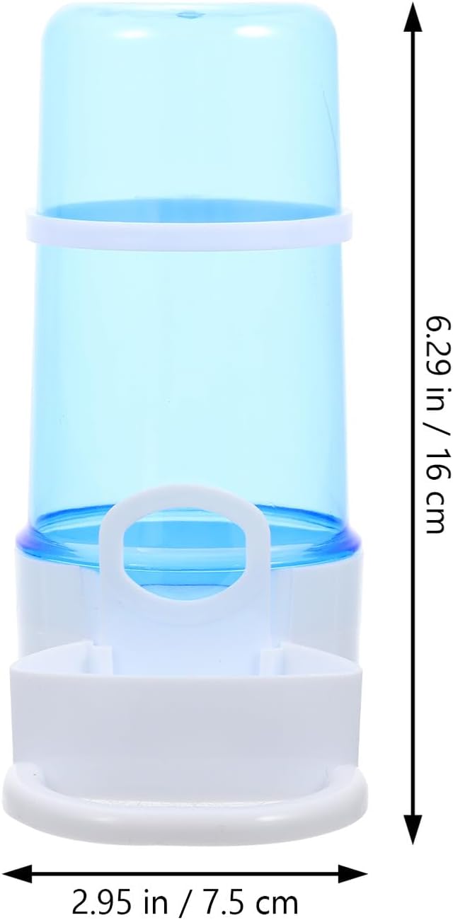 2pcs Automatic Bird and Hamster Food Feeder Set, Portable Bird Cage Feeder Water Dispenser, Blue and Plastic, Suitable for Parrots and Small Pets at Home