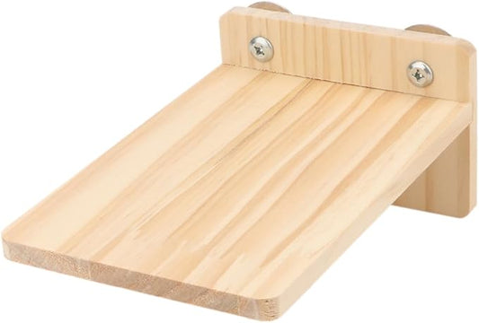 Wooden Stand Platform Birds Perch for Hamster Rat Mice Chinchilla Cage Exercise Toy