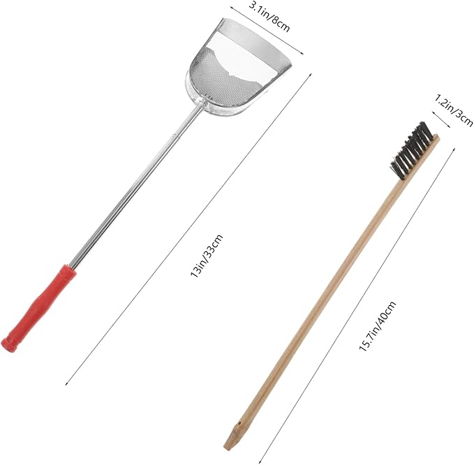 VOSAREA 2pcs Bird Cage Cleaning Brush and Shovel Parrots and Birds Essential Tools for Maintaining Habitat and Healthier Environment for