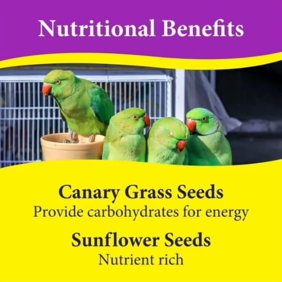 3-D Pet Products Premium Cockatiel Mix Bird Food Seeds, with Probiotics ~ 9 Lb Bag ~ 1 Pack.
