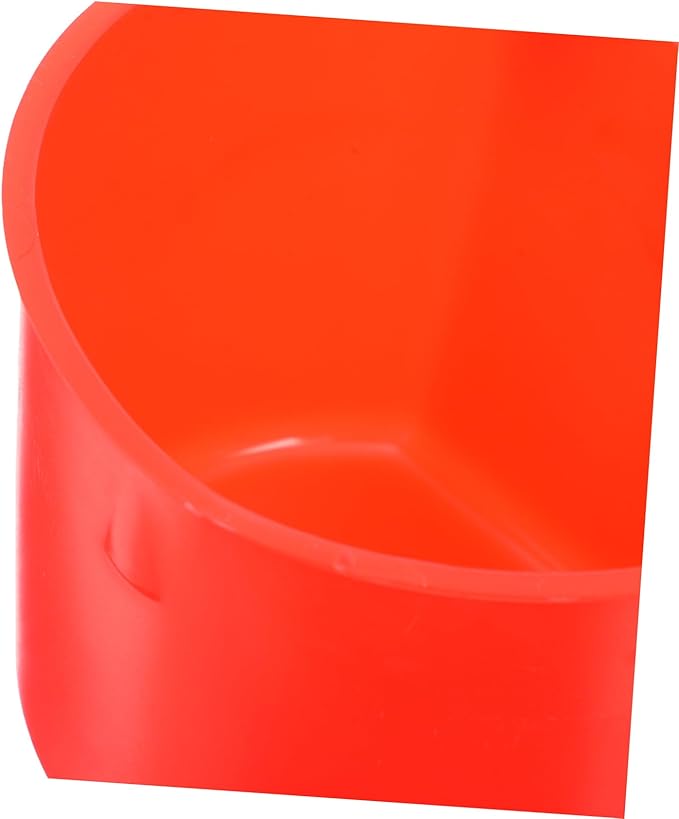 TOYANDONA 4pcs Thickened Plastic Feeding and Watering Bowls for Small Birds Guinea Pigs Chickens Puppies and Rabbits