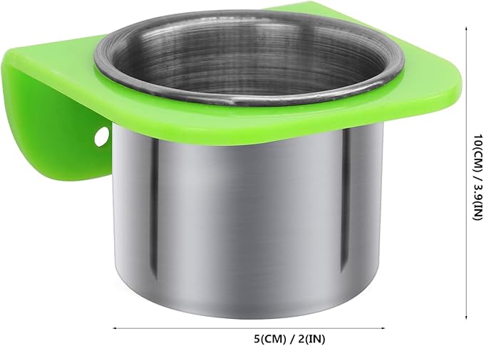 balacoo 1set Portable Parrot Food Cup Lightweight Feeder for Birds Multi-Functional Bowl for Eating Drinking for Parrots Pets Relief Tub
