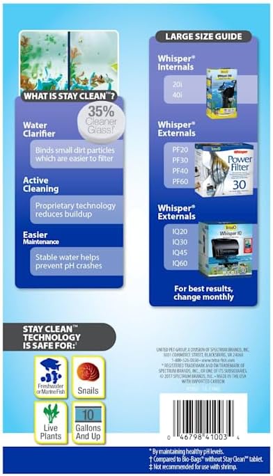 Tetra 41003 Stay Clean Bio-Bag Large 1 Pack, 1 CT