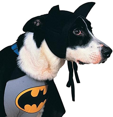 Rubie's Adult Classic Batman Pet Costume, Black/Gray, S Neck 12 Girth 17 Back 11 US (Pack of 2)