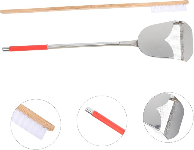 BESTonZON 2Pcs Bird Cage Cleaning Brush Set Efficient Droppings Scoop Multi Function Cleaning Tool for Small Pet Cages User Friendly Durable Accessories for Bird Care