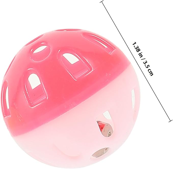 12pcs Plastic Bell Balls Bird Cage Bell Parakeet Chewing Plaything for Teeth Grinding and Playtime in Cage