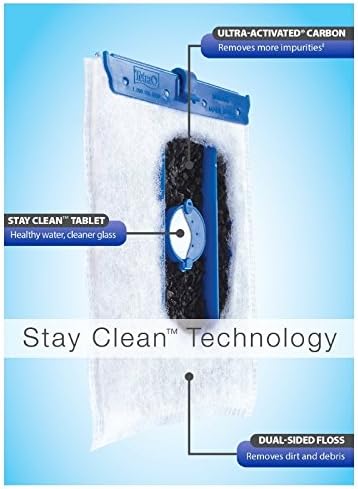 Tetra Whisper Bio-Bag with Stay Clean, Large Filter Cartridges for Aquariums, 12 Count, Unassembled, Fits Tetra Whisper Fish Tank Filters 10-30 Gal, 20-40 Gal, PF-20, 30, 40, 60, IQ 20, 30, 45, 60