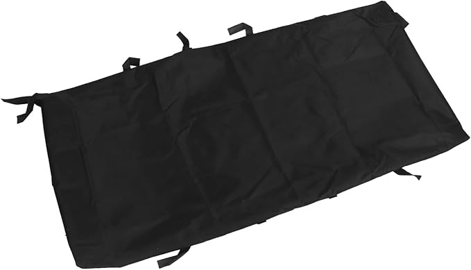 Oxford Cloth Hamster Cage Bottom Cover, Breathable Leakproof Chassis Liner for Guinea Pig with Removable Support for Furniture, Floors, and Beds (Black)