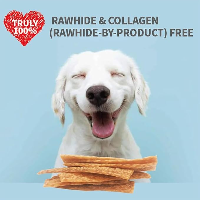 LuvChew Chicken Dog Chew Chips, Puffed Human Grade Chicken Dog Treat, Rawhide Alternative, Easy to Digest 12pcs/Pack