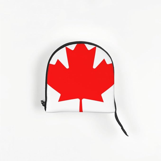 Foldable Pet Carrier Sling - Waterproof Small Dog & Cat Travel Canadian Flag Tote with Safety Hook for Hiking