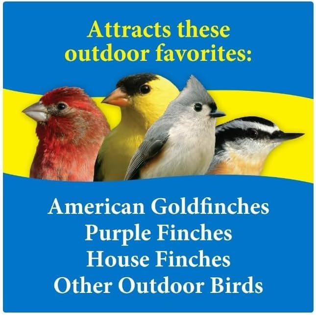 3~D Pet Products Finch Food Finch Lovers Mix Dry Wild Bird Food, Seeds ~ 5 Lb Bag ~ Ideal for Attracting Finches and Other Wild Birds ~ 1 Pack