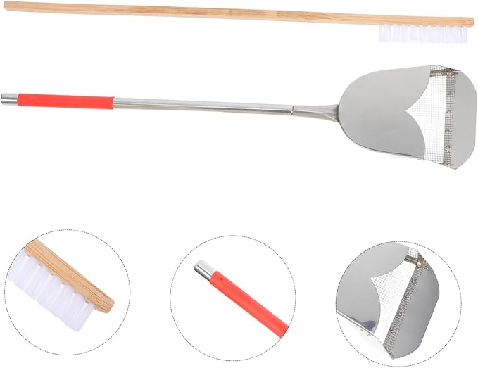 TOYANDONA 2pcs Bird Cage Cleaning Tools Set Durable Brush and Shovel for Droppings Removal Essential Bird Cage Accessories for Pet Environment