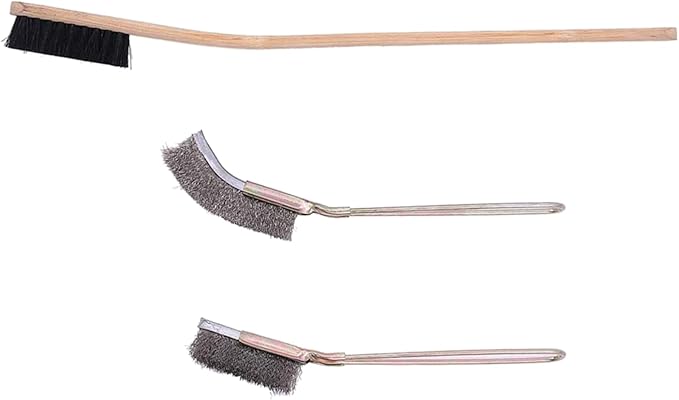 Birdcages Brush Set of 3 Effective StainlessSteel Brushes Kits for Squirrels Bird Cage Accessories