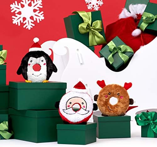 ZippyPaws - Holiday Donutz Buddies Squeaky Dog Toys - Penguin