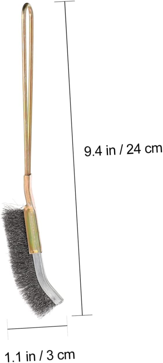 FOMIYES 4pcs Pet Bird Brush Copper Handle Wire Cleaning Tool for Bird Cage Maintenance Comfortable Grip for Easy Use for Parakeet and Macaw Owners