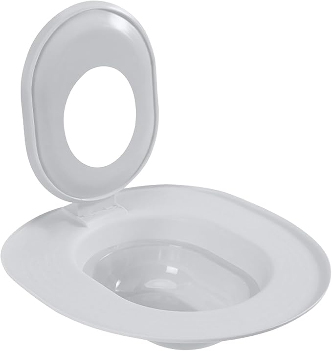Cat Toilet Seat Training Kit,Reusable Plastic Trainer for Pet Cleaning,Removable Pet Toilet Training System,Portable Trainer for Home Pet Shop Pet Care,Easy Installation,Stable and Durable (Grey)